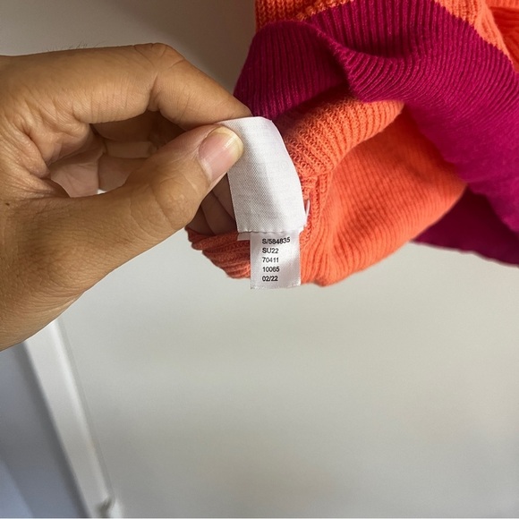 LOFT Ann Taylor Bright Colorblock Scoop Neck Tight Knit Sweater Tank Top - Picture 4 of 6